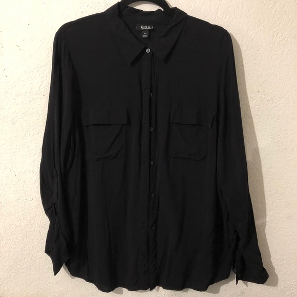 a.n.a Tops - NWOT a.n.a. Button Down Dress Blouse